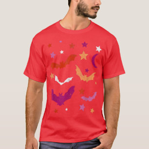 Lesbian LGBTQ Bat Halloween Costume Lesbian Pride  T-Shirt