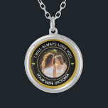 Lesbian LGBTQ Photo Wedding Couple Rainbow Custom Silver Plated Necklace<br><div class="desc">Lesbian LGBTQ Photo Wedding Couple Rainbow Custom Sterling Silver Necklace is very elegant and wonderful with LGBTQ Rainbow hearts. Great to give to your wedding partner, for birthday, Mother's or Father's Day or Christmas gift. Replace with your photo or that special person's photo and give as a gift. Personalize it...</div>