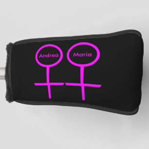 Lesbian Lovers Custom Golf Putter Cover