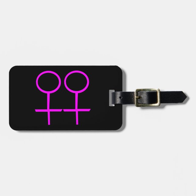 Lesbian Lovers Custom Luggage Tag (Front Horizontal)