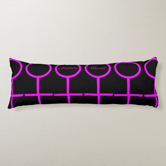 Lesbian Lovers Customizable Body Pillow (Front)