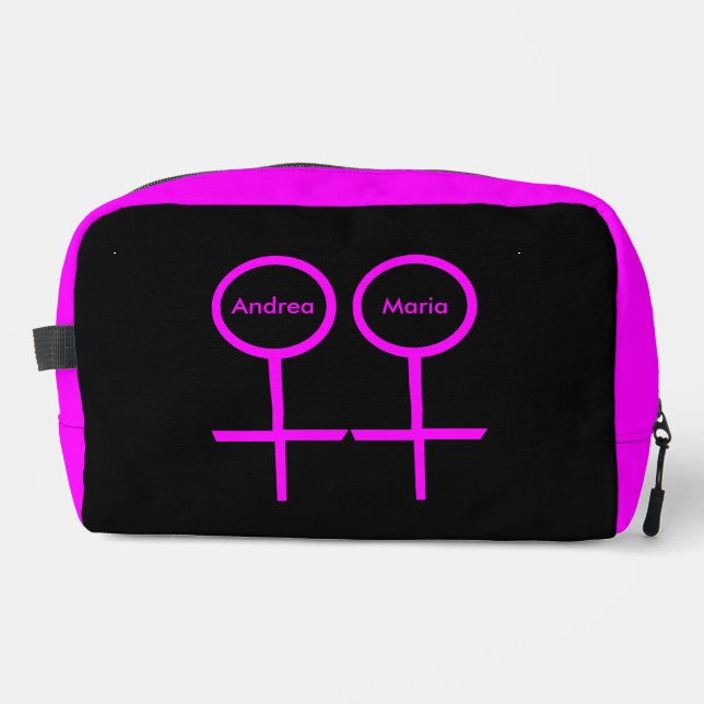 Lesbian Lovers Customizable Dopp Kit (Front)