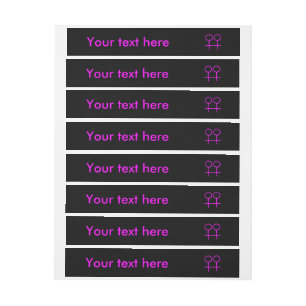 Lesbian Lovers Customizable Labels