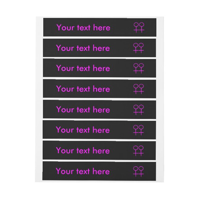 Lesbian Lovers Customizable Labels (Sheet)