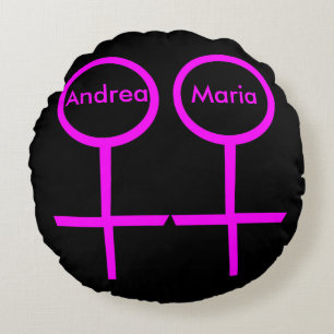 Lesbian Lovers Customizable Pillow