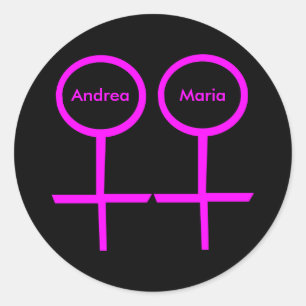 Lesbian lovers Customizable sticker