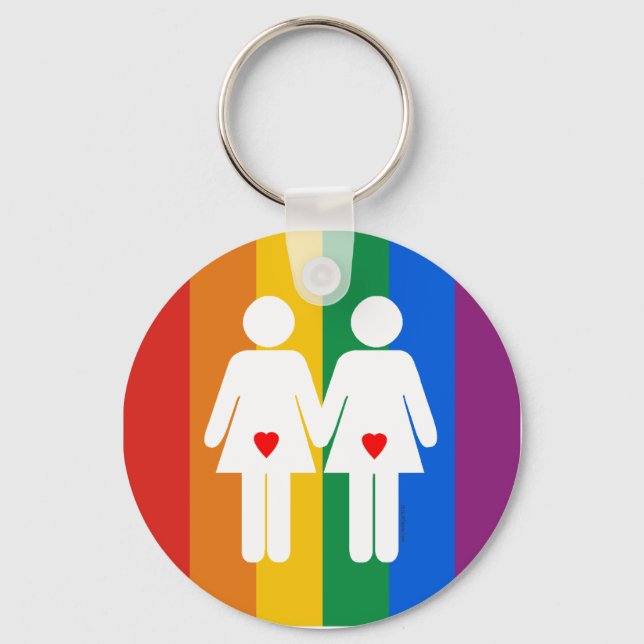 Lesbian Lovers - Keychain (Front)