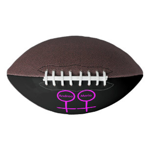 Lesbian Lovers Personalized Football