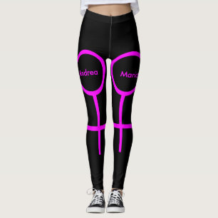 Lesbian Lovers Personalized Leggings