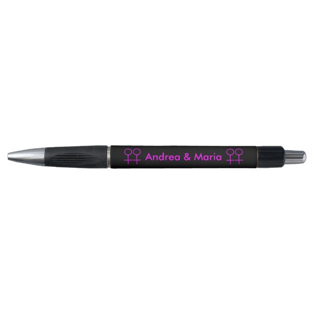 Lesbian Lovers Personalized Pen (Front)
