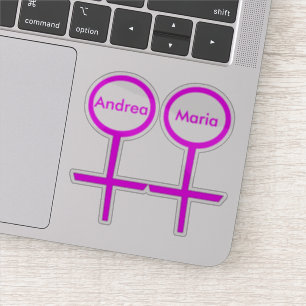 Lesbian Lovers Personalized Shaped