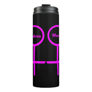 Lesbian Lovers Personalized Tumbler
