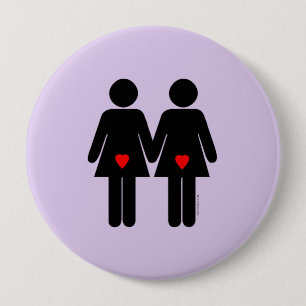 LESBIAN LOVERS - .png 4 Inch Round Button