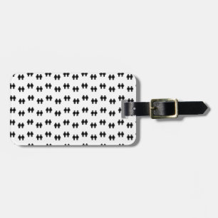 Lesbian lovers wallpaper luggage tag