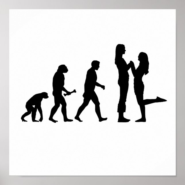 Lesbian Marriage Evolution Poster (Front)