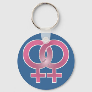 Lesbian Marriage Keychain
