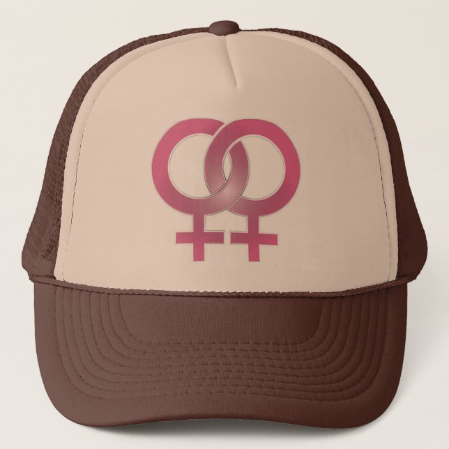 Lesbian Marriage Trucker Hat (Front)