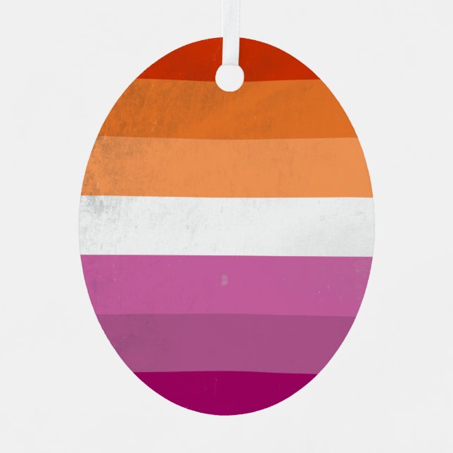 Lesbian Metal Ornament (Front)