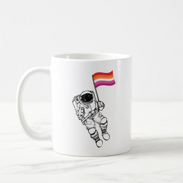 Lesbian Moonwoman Pride Coffee Mug (Left)