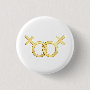 Lesbian Necklace , LGBTQ Pride Jewellery, Dainty R 1 Inch Round Button