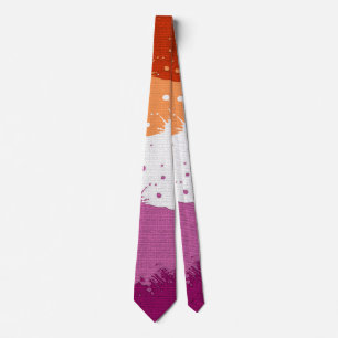 Lesbian Pride Abstrakt  Tie
