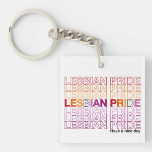 Lesbian Pride Acrylic Keychain