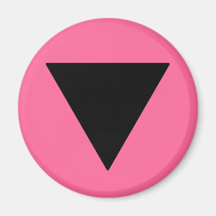 Lesbian Pride Black Triangle Magnet
