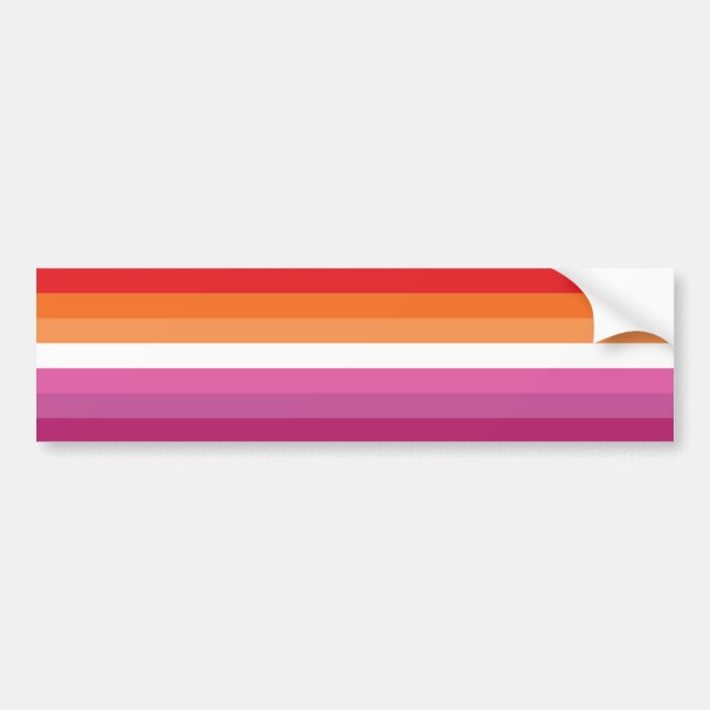 Lesbian Pride Bumper Sticker (Front)