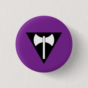 Lesbian Pride Button (Labrys)