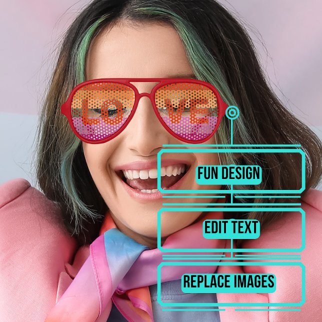 Lesbian Pride Celebrate LOVE Aviator Sunglasses (Please enjoy our design and see the others in the collection.)