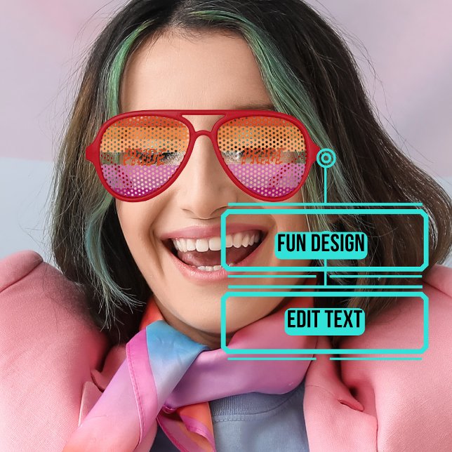 Lesbian Pride Celebration Aviator Sunglasses (Please enjoy our design and see the others in the collection.)
