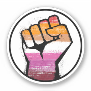 Lesbian Pride Fist Circle