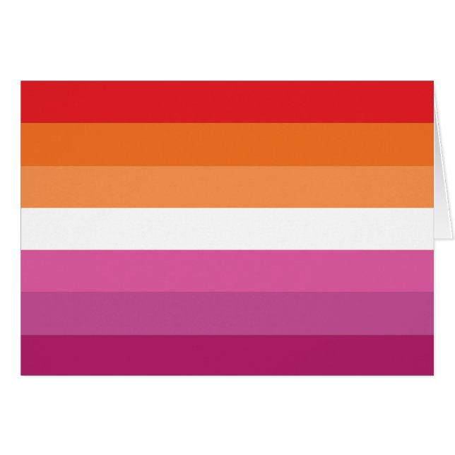 Lesbian Pride Flag (Front Horizontal)