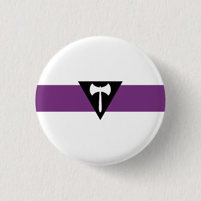 Lesbian Pride Flag 1 Inch Round Button (Front)