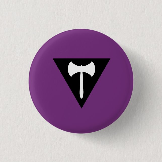 Lesbian Pride Flag 1 Inch Round Button (Front)
