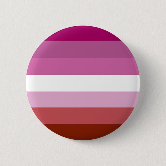 Lesbian pride flag 2 inch round button (Front)