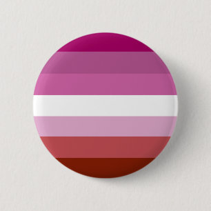 Lesbian pride flag 2 inch round button