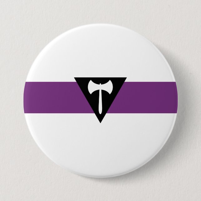 Lesbian Pride Flag 3 Inch Round Button (Front)