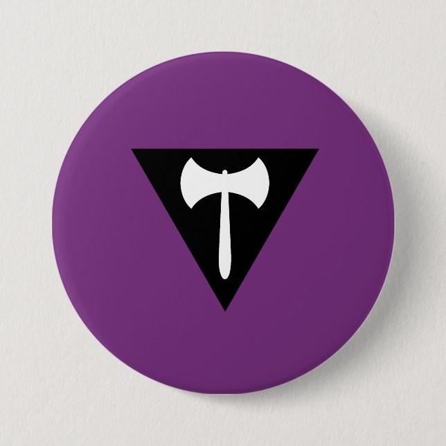 Lesbian Pride Flag 3 Inch Round Button (Front)