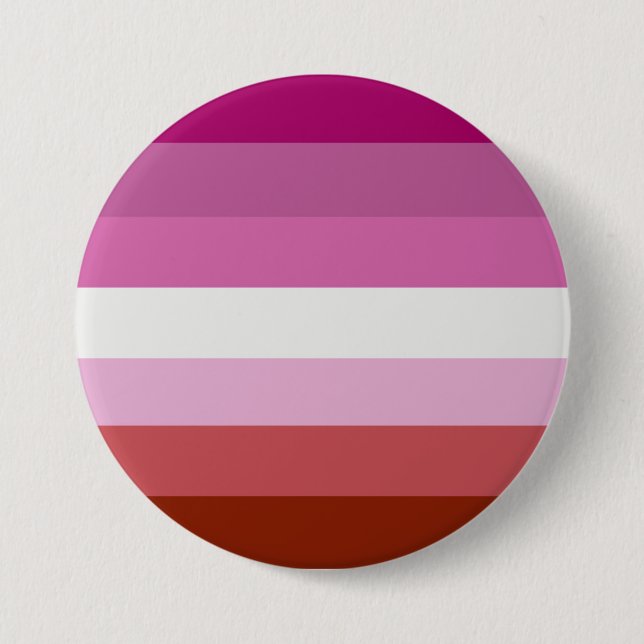 Lesbian Pride Flag 3 Inch Round Button (Front)