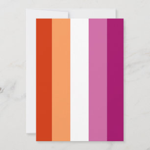 Lesbian Pride Flag (5 Stripes) Holiday Card