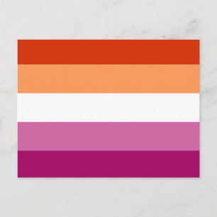 Lesbian Pride Flag (5 Stripes) Postcard