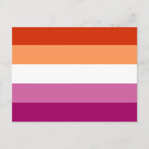 Lesbian Pride Flag (5 Stripes) Postcard
