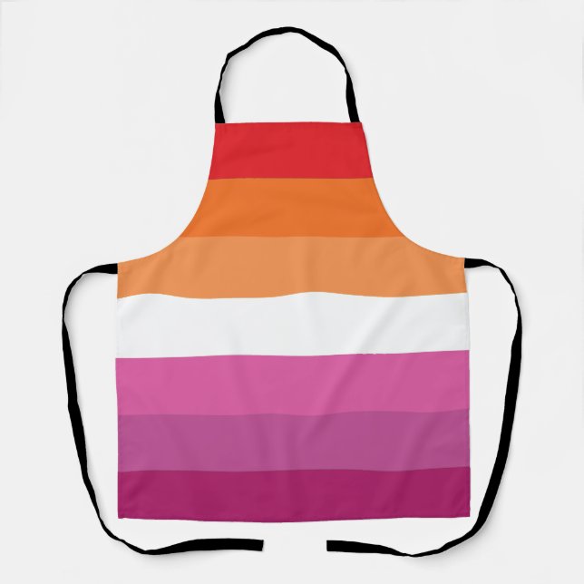 Lesbian Pride Flag Apron (Front)