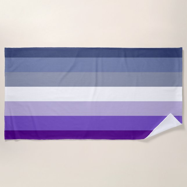 Lesbian Pride Flag (Butch) Beach Towel (Front)