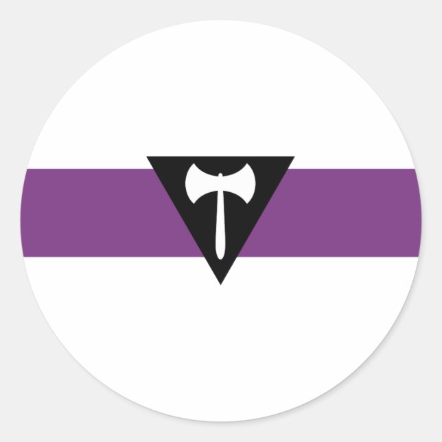 Lesbian Pride Flag Classic Round Sticker (Front)