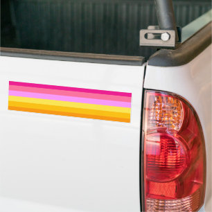 Lesbian Pride Flag (Dawn) Bumper Sticker