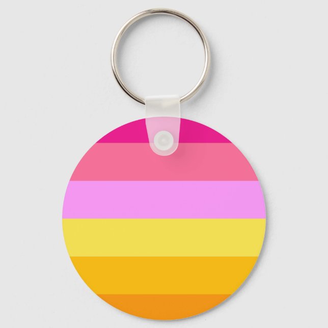 Lesbian Pride Flag (Dawn) Keychain (Front)