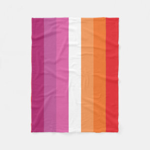 Lesbian Pride Flag Fleece Blanket