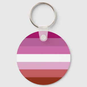 Lesbian pride flag keychain